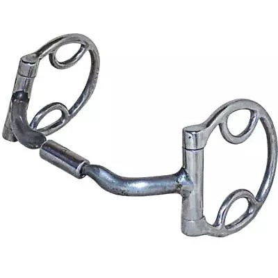 Myler Western Dee D Ring With Hooks MB 04 Level 2 Low Port Comfort Barrel Bit • $147.99