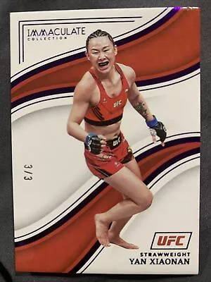 Cf - Yan Xiaonan 2023 Immaculate Ufc Purple Parallel 3/3 China • $5.50