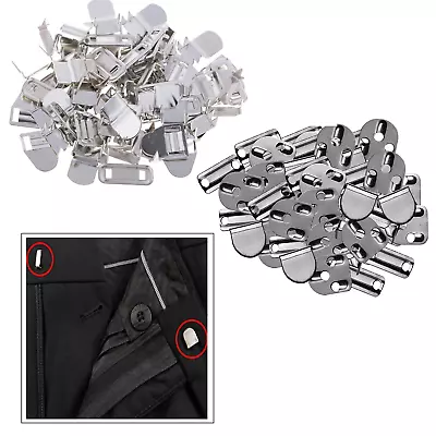 £3.99 • Buy Non-Sew On Clasp Trouser Hooks And Bars Skirts Pants Fastener Replacement 8-11mm
