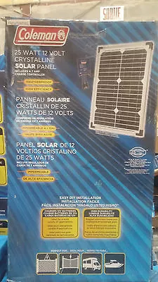 New Coleman Sunforce 25 Watt 12 Volt Crystalline Solar Panel 12V 25W Inc 7 Amp • $64.99