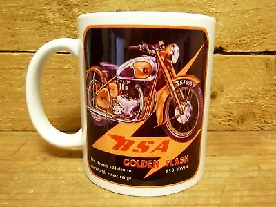 300ml COFFEE MUG - BSA GOLDEN FLASH - 650 TWIN • $21.20