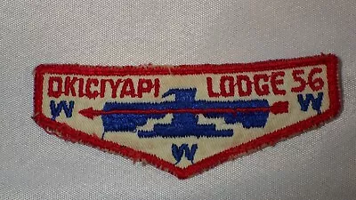 BSA Boy Scout OA Order Of Arrow OKICIYAPI LODGE 56 Mini Small Pocket Flap Patch • $14.99