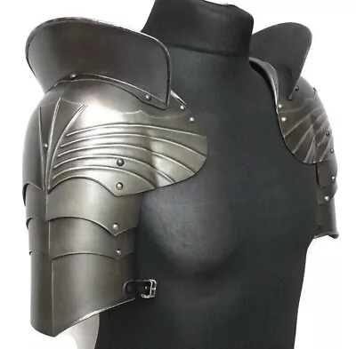 Medieval 18GA Steel Pauldrons Gothic Pair Of Pauldrons Shoulder Armor Best Gift • $132