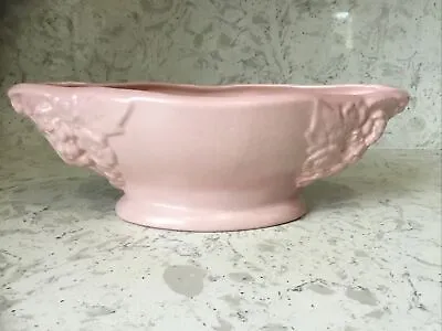 California Mission Bell Ceramic Rams Head Pottery Planter Vase Pink Rose • $79.95