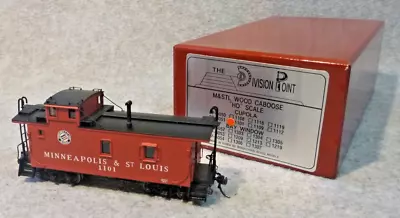HO Scale Brass M&STL Wood Cupola Caboose #1101 By Division Point...New-in-Box! • $102.50