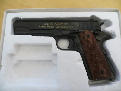 $120 • Buy Vintage John Wayne Franklin Mint Armed Forces Commemorative .45 Automatic