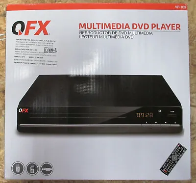 QFX Digital Multimedia Player DVD CD CD Ripping To MP3  VP-109 / Brand New • $34.95