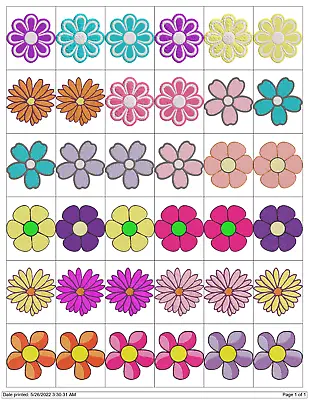 36 SINGLE FLOWERS Embroidery Machine Designs Patterns PES HUS JEF DST EXP • $7.95