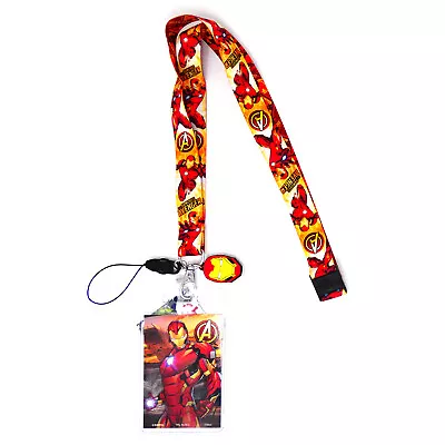 Marvel Comics Iron Man Lanyard With Soft Touch Dangle • $9.95