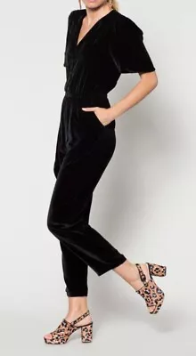 GORMAN  Velvet Jumpsuit In Black Size 8 • $30