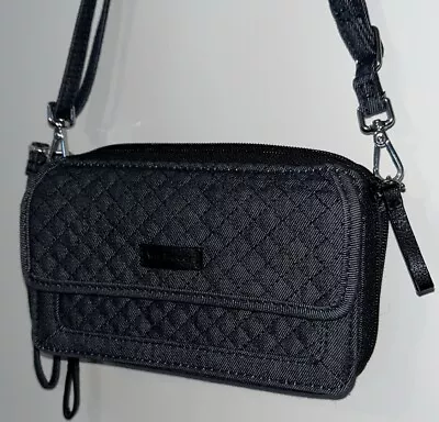Vera Bradley RFID All In One Denim Crossbody Bag Wristlet Wallet EUC • $20