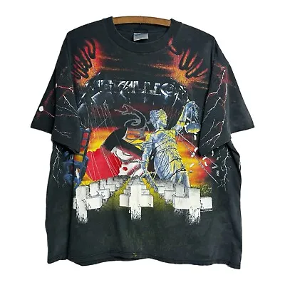 Vintage 1991 Metallica Master Of Puppets Concert Tour All Over Print Shirt • $349.95