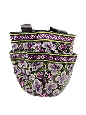 Vera Bradley PLUM PETALS Shower Cady Purple Floral • $11.16