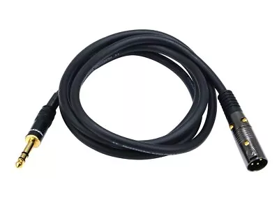 Monoprice XLR Male To 1/4in TRS Male Cable - 6 Feet | 16AWG Gold Plated • $15.98