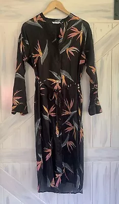 🌻 Country Road- Size 8 Lightweight Cotton Shirt Dress- Birds Of Paradise Print • $25