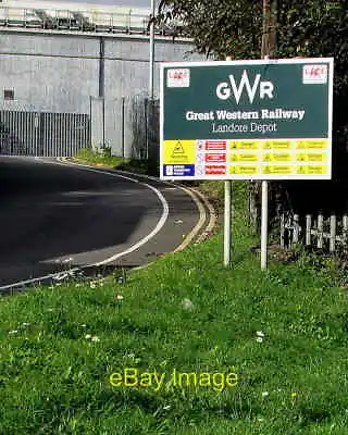 Photo 6x4 Great Western Railway Landore Depot Nameboard Swansea Facing N C2018 • £2