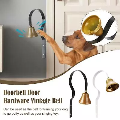 Retro Vintage Door Bell Metal Doorbell Wall Mounted Black White Bell Home U7B2 • $9.54