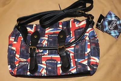 Brand New Women's Doctor Who Tardis Cross Body Bag Union Jack - NWT • £19.25