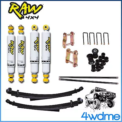 Holden Rodeo RA RAW Front & Rear Shocks + Torsion + Leaf Spring 2  HD Lift Kit • $1366.20