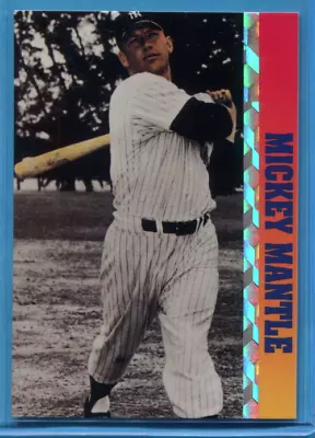 MICKEY MANTLE ~ 1993 Ballstreet News Baseball Card (Silver Strip) (No #)  • $3.90