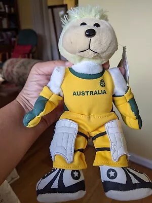 Australia Cricket WALLY The WICKET KEEPER Teddy Bear SOFT TOY Beanie Kids BK • $9.99