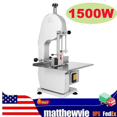 1500W Electric Meat Bone Saw Machine Commercial Frozen Meat Cutting Band Cutter • $393.30