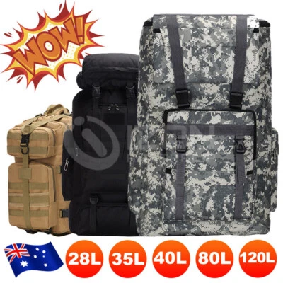 $25.49 • Buy Military Tactical Backpack Rucksack Hiking Camping Outdoor Trekking Army Bag