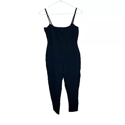 Vintage 90s Rifat Ozbek Catsuit Jumpsuit Black Womens Size 10 • $49