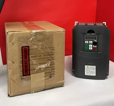 VFD 7.5KW Motor Drive Variable Frequency Drive With Single Phase 220VAC Input 3 • £129.99
