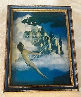 Antique Vintage Maxfield Parrish Dinky Bird Art Deco 5x7 Print  W Frame • $125