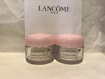 £24.99 • Buy Lancome Hydra Zen Anti Stress Moisturising Cream SPF 15-15ml & Night Cream 15ml 
