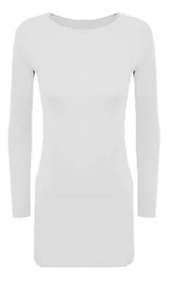 Womens Long Sleeve Bodycon Short Mini Dress Womens Top • £3.99