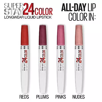 2 Pack Maybelline Super Stay 24 HR 2-Step Liquid Lipstick YOU CHOOSE • $15.99