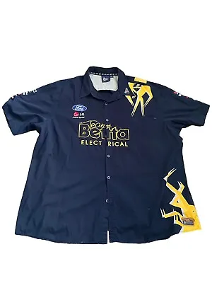 V8 Supercars Official Ford Racing Triple Eight Racing Button Up Size 2XL Fit • $32