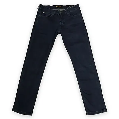 Ring Of Fire Mens Jeans Blue 31x30 Slim Fit Straight Leg Denim Dark Wash Stretch • $18.20