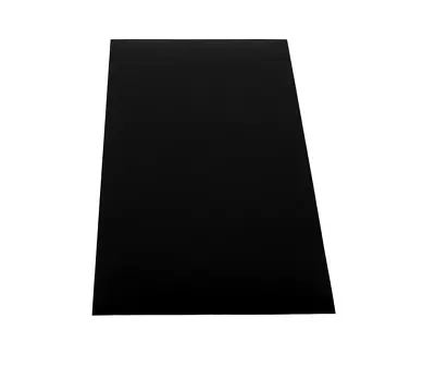 ABS Styrene Plastic FLAT Sheet 1mm - 1000x490mm BLACK /WHITE Smooth Surface • £12.90