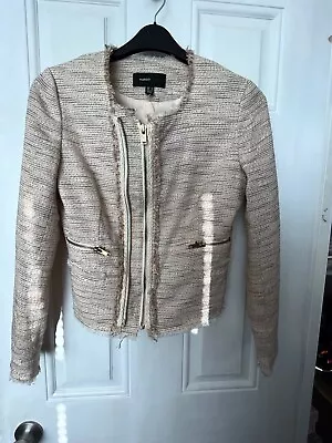 Mango @ Zara Group Beautiful Women Jacket Blazer Zip XS S 6 8 UK 36 EU • £5.99