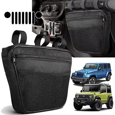 For Jeep Wrangler JK JL Gladiator Copilot Handle Armrest Storage Bag Organizer • $18.93