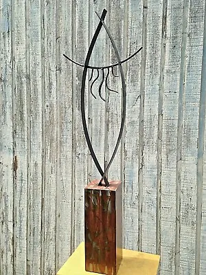 Metal Art Sculpture Abstract Modern Indoor/outdoor Garden Holly Lentz  • $349