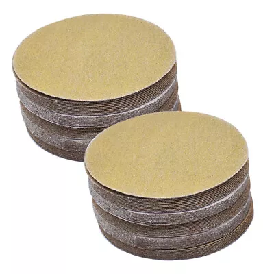 100Pcs 6  80 Grit NO-Hole Hook Loop Pad Sanding Disc Flocking Sandpaper US • $19.52