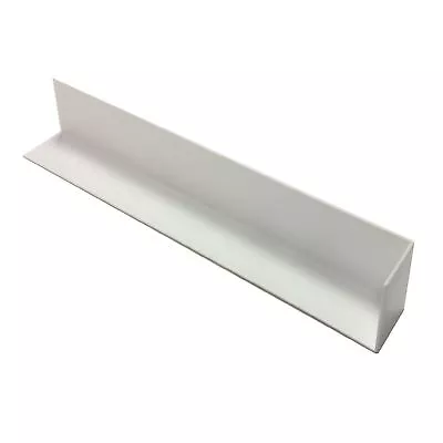 UPVC Plastic Fascia Board Corner Joint White 300mm Square Edge Profile • £6.99