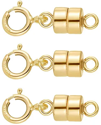 14k Gold Filled 4.5mm Magnetic Clasp Converter W/ Spring Ring Made In USA • $7.95