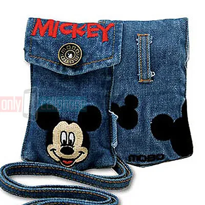 Disney MICKEY Universal Jean Pouch W/Strap For Tools Flip-Phones IPod IPhone 5 • $12.33