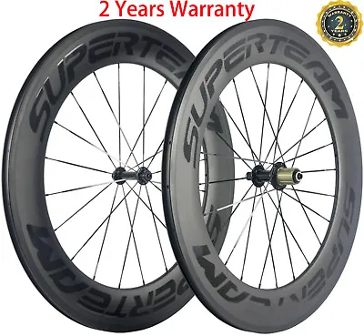 Carbon Clincher Bicycle Wheels 38/50/60/88mm Road Bike Wheelset 3K Matte Basalt • $592.66