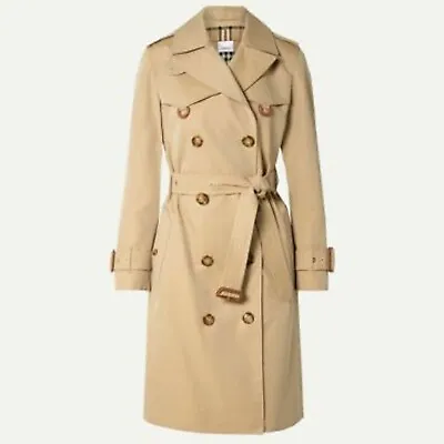 Beige Cotton Gabardine Trench Coat Burberry Coat • $127.20