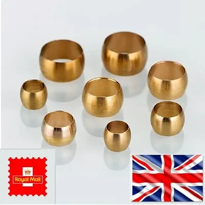 £4.57 • Buy 6 Mm X 10 Brass Olive Barrel Plumbing Olives Compression Fitting Copper Pipe Gas