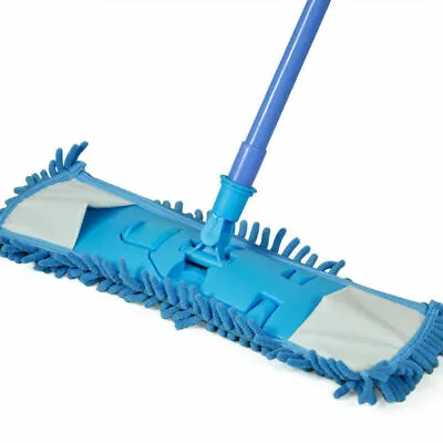 Extendable Microfibre Mop Cleaner Sweeper Wooden Laminate Tile Floor Wet Dry UK • £6.99