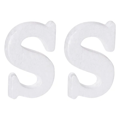 £3.75 • Buy Foam Letters S Letter EPS White Polystyrene Letter Foam 100mm/4 Inch, Pack Of 2