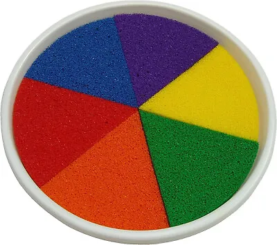 Large Rainbow Ink Pad  - Multi Colour Giant 15cm For Stamps Craft Kids Cards • £5.99