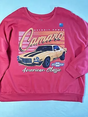 NEW Camaro Red Plus Size XXL Women’s Sweatshirt Muscle Car Graphic Top • $12